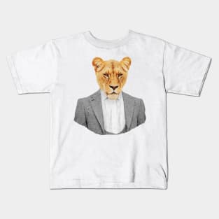 Lioness Portrait Kids T-Shirt